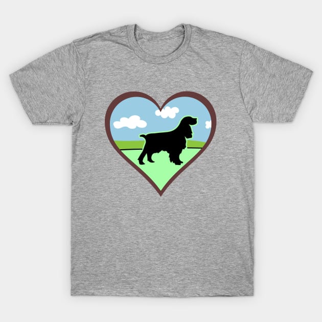 Irish Setter Lover Valentine Heart T-Shirt by Designs by Connie